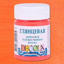 Краска акриловая Decola 50мл коралловая глянцевая 2928355