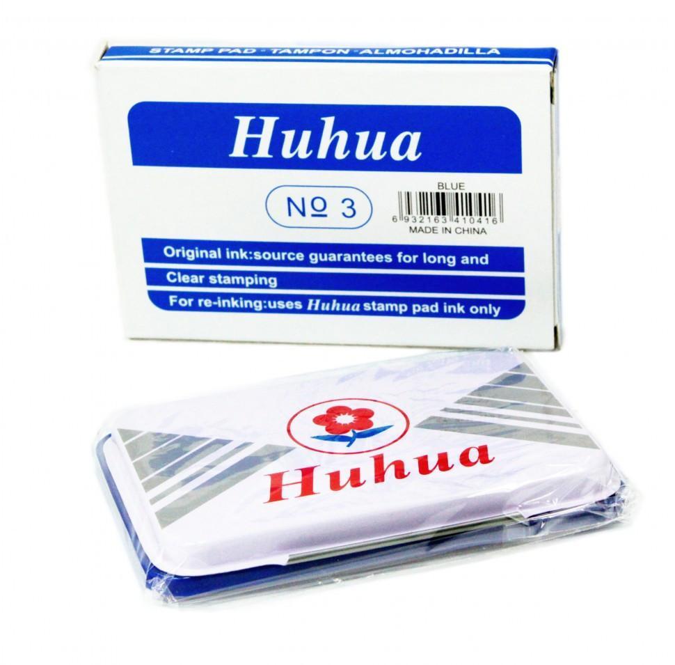 Штемпельная подушка (Huhua) №3 синяя