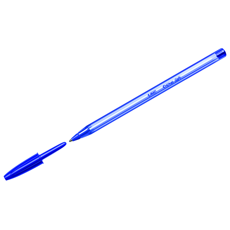 Ручка шариковая Bic "Cristal Soft" синяя, 1,2мм	
