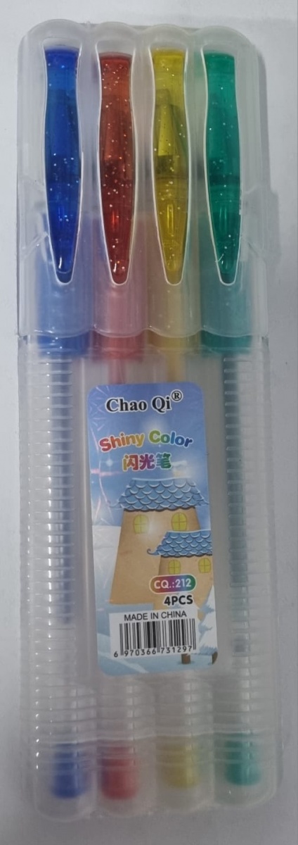 Набор ручек с блестками Chao Qi 4 цветов
