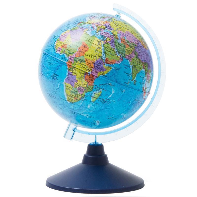 Глобус Земли d15 см Политический пластиковая подставка
