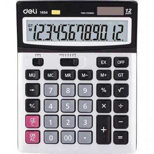 Калькулятор настольный DELI 1654, 12-разрядный