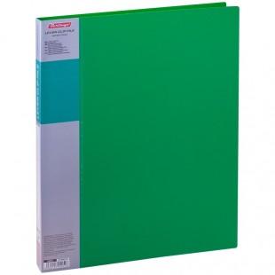 Папка с боковым зажимом и карманом Berlingo "Standard" зеленая 1,7мм