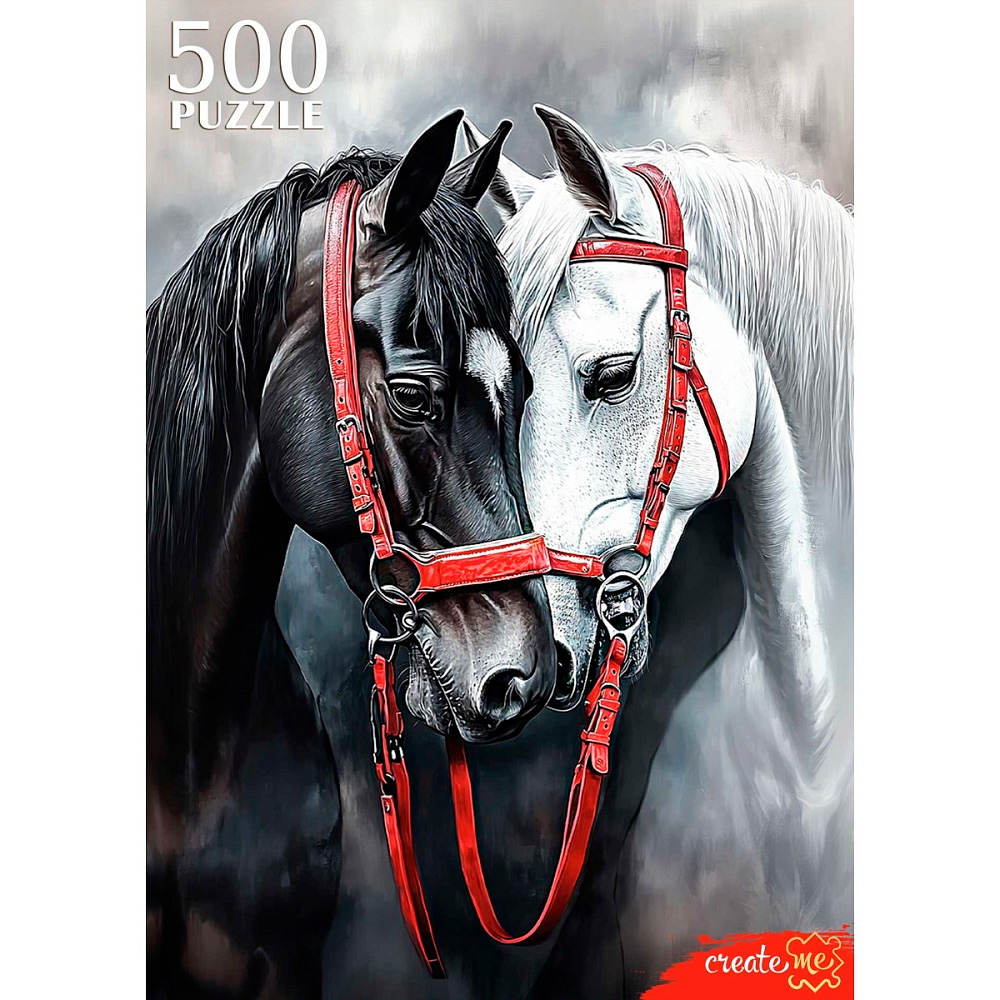 Puz  500д. РыжийКот Влюбленные лошади (Ф500-8718)