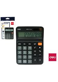 Калькулятор настольный DELI "М222" 12 разрядный, 150х110х28 мм, черный