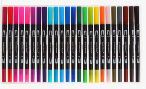 Акриловые маркеры 12цв Hellosing 255120-12 Acrylic painter
