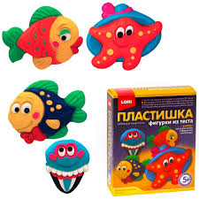 Пластишка Фигурки из теста"Морские жители"Lori