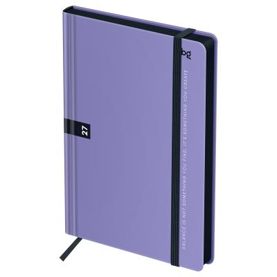 Ежедневник датированный 2027г, А5, 176л., 7БЦ BG"Monochrome. Mauve", лиловый, soft touch