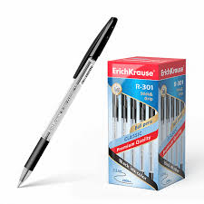 Ручка шариковая ErichKrause R-301 Classic Stick&Grip 1,0мм черная 39528