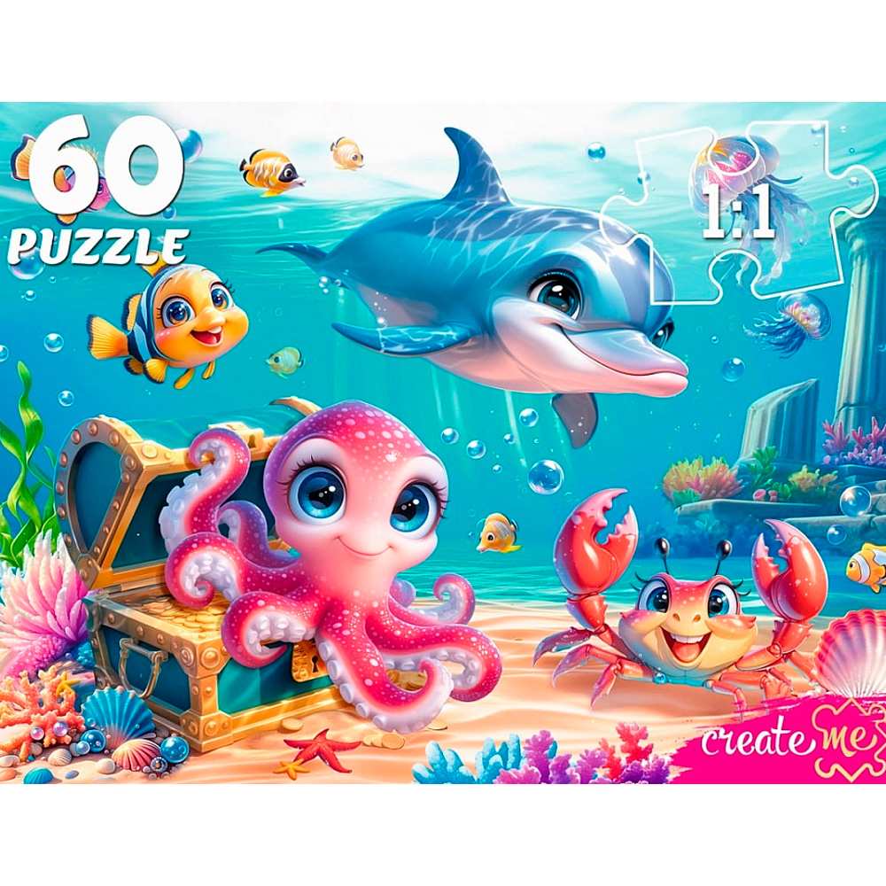 Puz   60д. РыжийКот Морские жители (П60-5990)