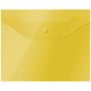 Папка-конверт на кнопке OfficeSpace А5 (190*240мм), 150мкм, прозрачная