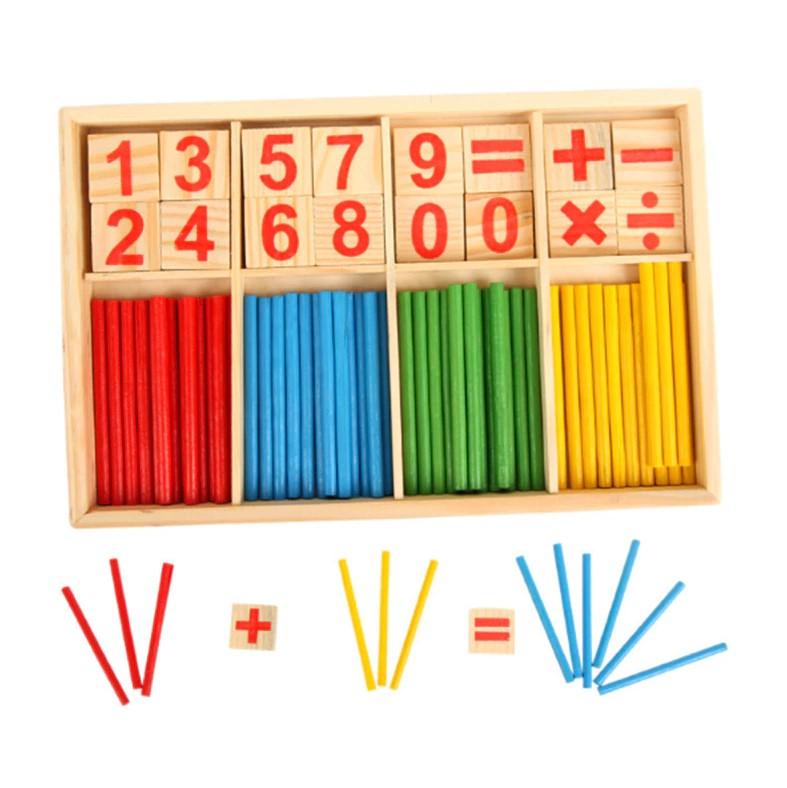 Детские деревянные палочки Монтессори коробка с цифрами
