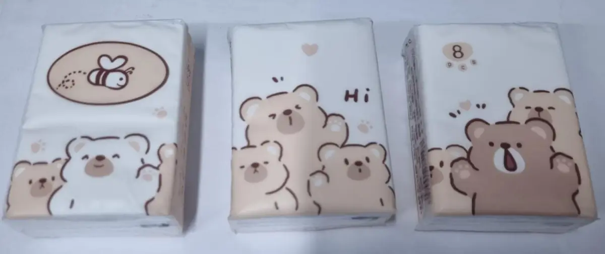 Салфетки сухие "Hi" 210*210мм*3, 8шт