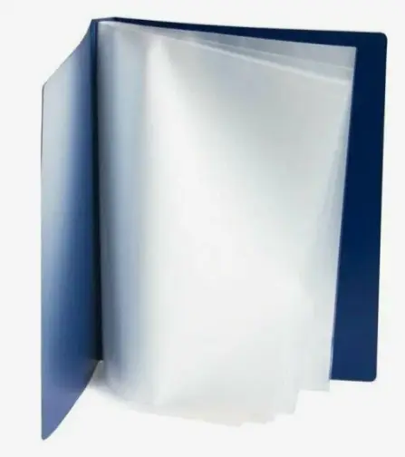 Папка пластиковая Clear Book А4 SY100A на 100 файлов, синяя