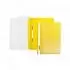 Папка-скоросшиватель пластик Hatber  прозрачный верх, жёлтая 105