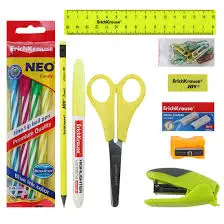 Органайзер настольный  для канцелярских прина.13пр.ErKr.53230 MINI DESK.Neon Solid.вращ.желтый.п/бл.