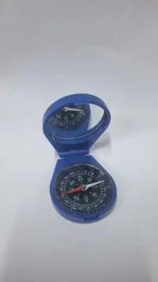 Компас с крышкой черный/синий