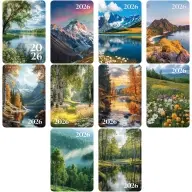 Календарь карманный, 65*95 мм BG "Природа", глянцевая ламинация, ассорти, 2026г.