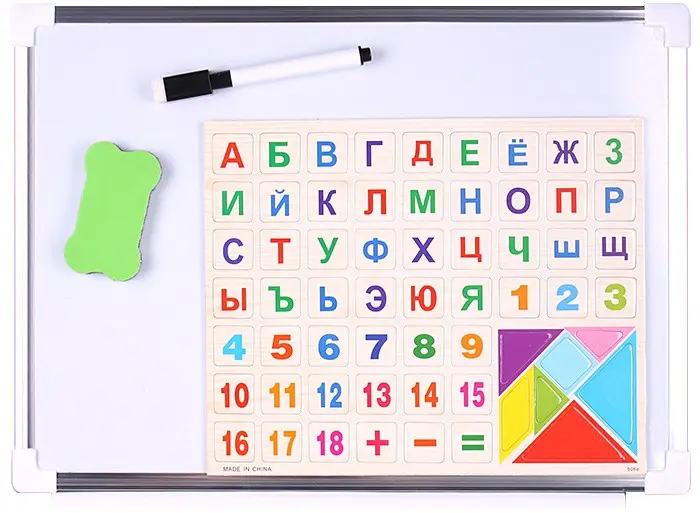 Доска стираемая с алфавитом 31х24