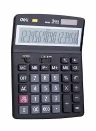 Калькулятор настольный DELI "39259" 16 разрядный, 195х148х45 мм черный Калькулятор настольный DELI "39259" 16 разрядный, 195х148х45 мм черный