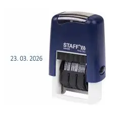 Датер-мини STAFF, месяц цифрами, оттиск 22х4 мм, "Printer 7810 BANK", 237433