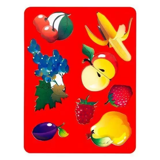 Трафарет пластиковый 15,5х20 см Овощи. Фрукты и ягоды.