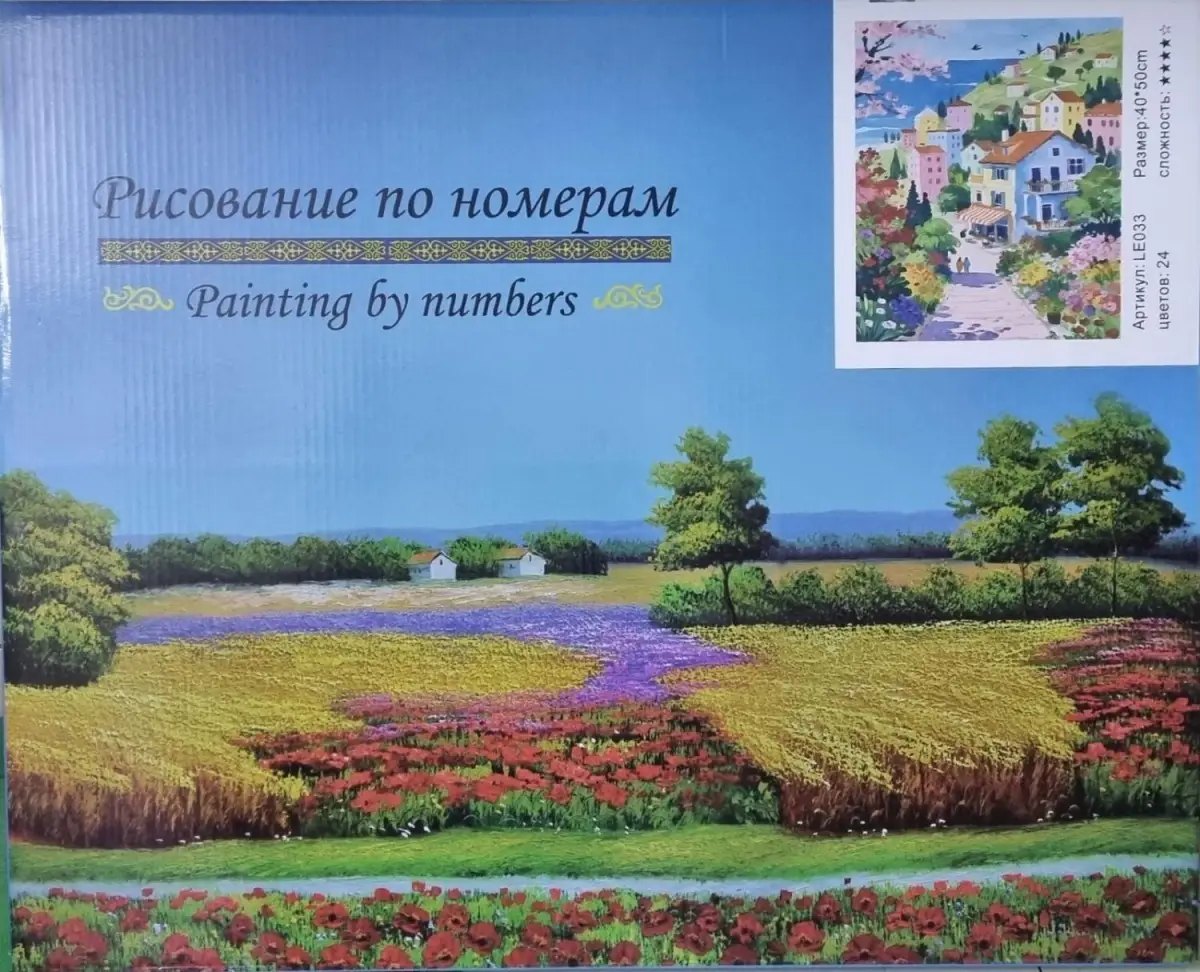 Рисование по номерам 40*50см ассорти
