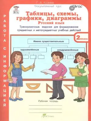 Таблицы, схемы, графики, диаграммы 2 кл. Р/яз. Математика. Окр. мир (рабочая тетрадь)Козина Г. А. 