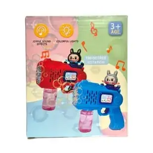 Пистолет для мыльных пузырей Labubu, 3+