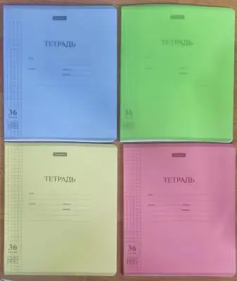Тетрадь А5 Jooydoo QD-12142-36F, 36л, клетка, пластиковая обложка