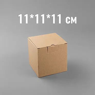Коробочка из картона для декорирования 11*11 см Типография