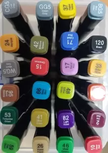Спиртовой маркер двухсторонний набор Touch Bool CY-8103 в пластиковом кейсе 24 цветов