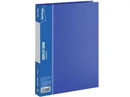 Папка A4 с 60 прозрачными файлами Display Book №XB-10A голубой