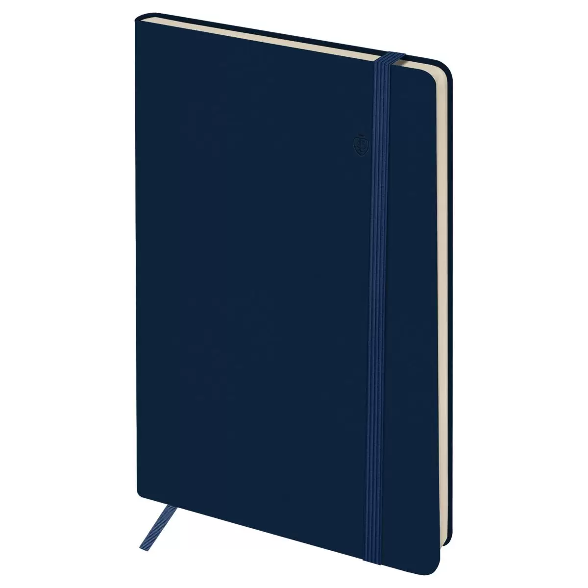 Записная книжка А5 96л. ЛАЙТ, кожзам, Greenwich Line "Classic. Dark blue", с резинкой, блок без лино
