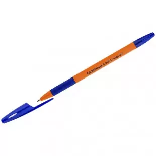 Ручка шариковая ErichKrause R-301 Orange Stick&Grip 0,7мм синяя 39531