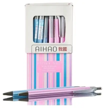 Ручка шариковая Aihao 567С, 0,5мм, синяя