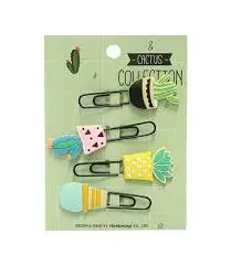 Закладка-скрепка Snacks для книг 70х10мм 4 штуки