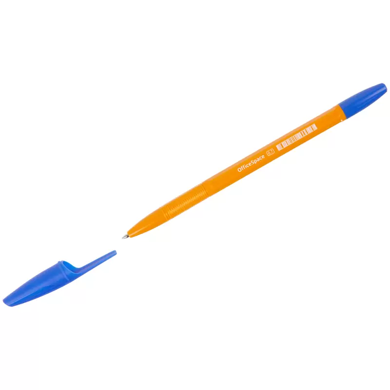 Ручка шариковая OfficeSpace "LC-Max Orange" синяя, 0,7мм, штрих-код