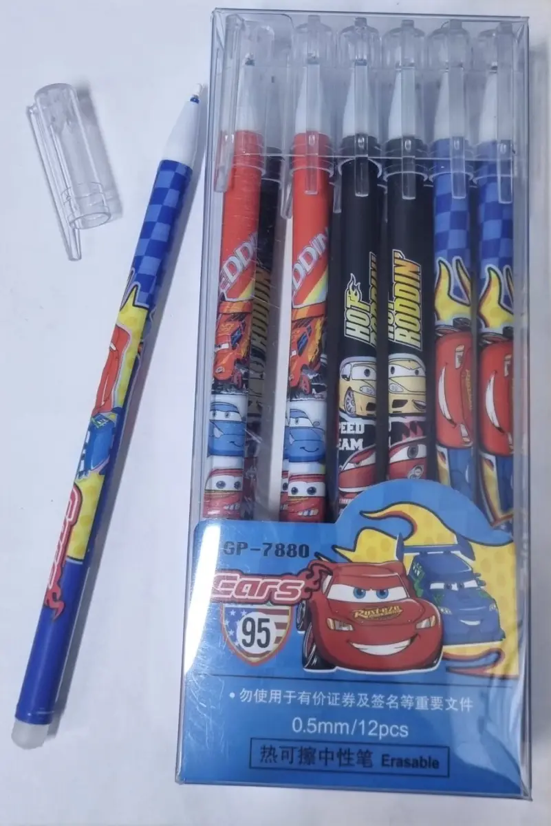 Ручка гелевая стираемая Erasable GP-7880 синяя, 0,5мм, корпус ассорти