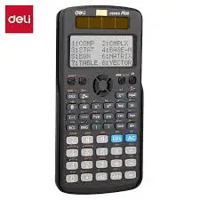 Калькулятор научный DELI ED-991ES, 12 разрядов, 417 функций, 180х90х20 мм, черный
