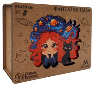 PuzДеревянный(DreamWoods)[M] Фантазия [99дет.|дерев.коробка] (P-077)