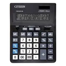 Калькулятор настольный Citizen Business Line CDB1401-BK, 14 разрядов, двойное питание, 155*205*35мм,