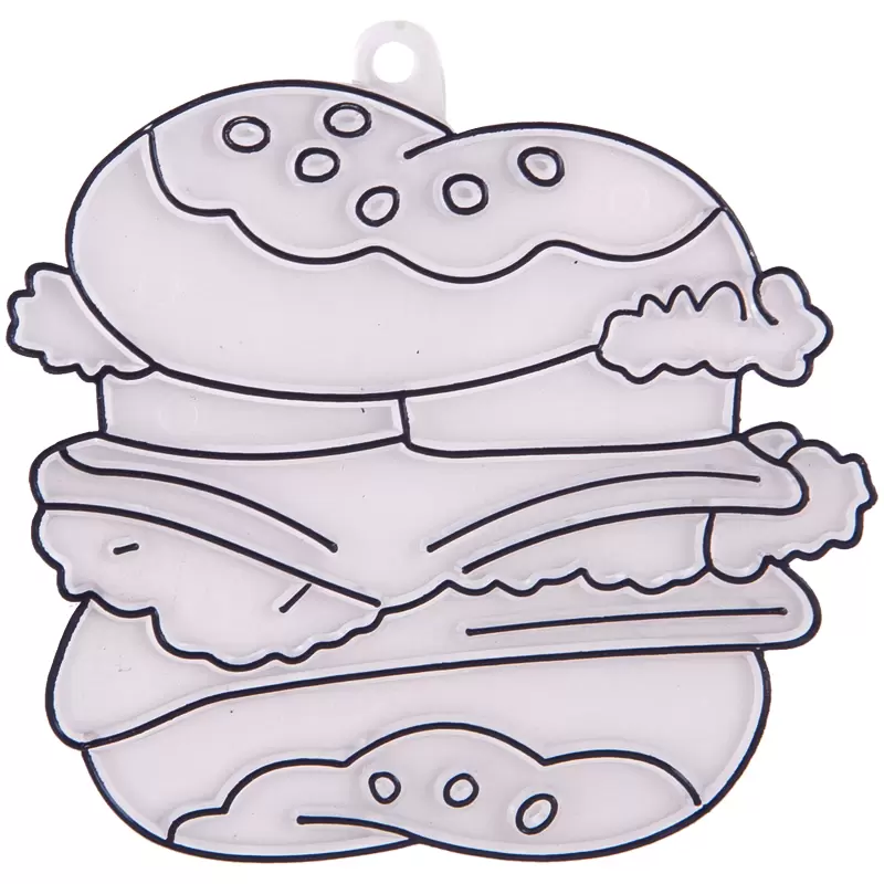 Трафарет-раскраска витражный малый "Гамбургер" S Hamburger