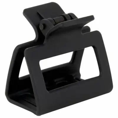 Краб для волос 5 см, soft-touch, чёрный, MONTE VITA (МОНТЕ ВИТА), 457009