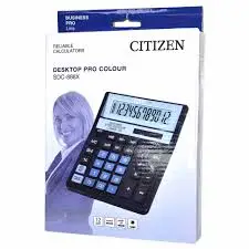 Калькулятор Citizen SDC-888X, 12 разрядов, 205*155*40мм, черный