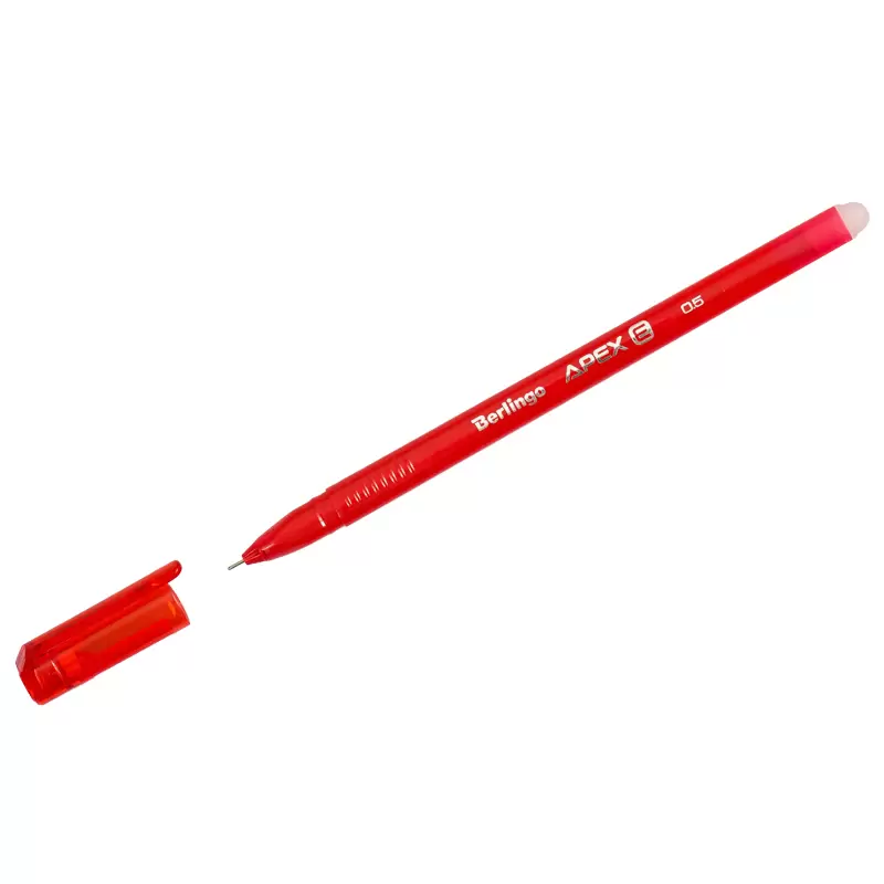 Ручка гелевая стираемая Berlingo "Apex E", красная, 0,5мм, трехгранная CGp_50213