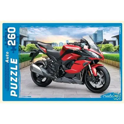 ИГР.ПАЗ.0260.РыжийКот.Крутой мотоцикл.330*240мм.к/у.