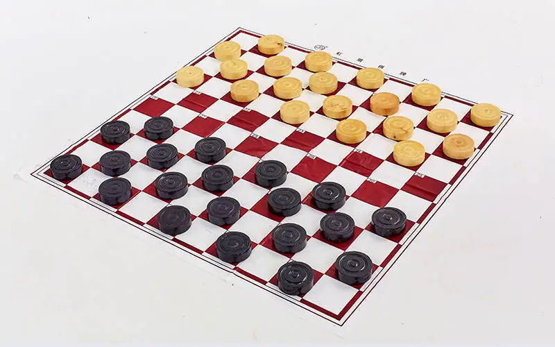 Шашки 31*30см, картонное поле, фишки