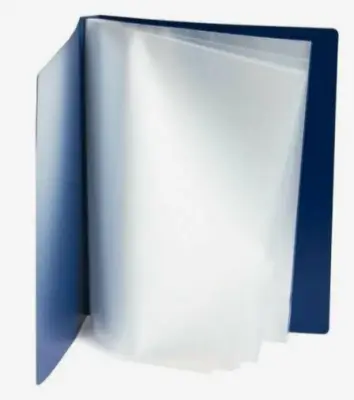 Папка пластиковая Clear Book А4 SY100A на 100 файлов, синяя