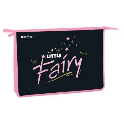 Папка для тетрадей 1 отделение, А4 Berlingo "Little fairy", 340*245*40мм, пластик, на молнии